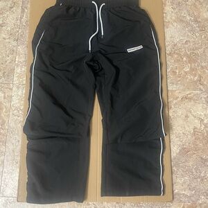 Balenciaga Black Joggers with White Accents